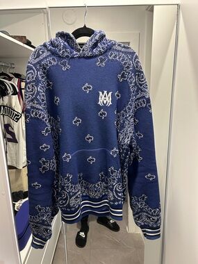 Blue Bball Amiri Hoodie WORN 3 times only
